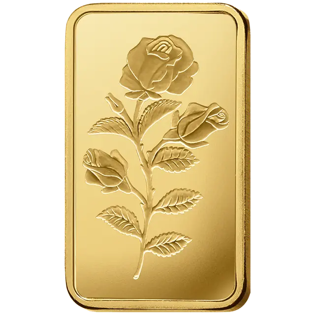 스위스 팜프 로즈 10g 골드바 | VAT 면세 | 스위스 보관