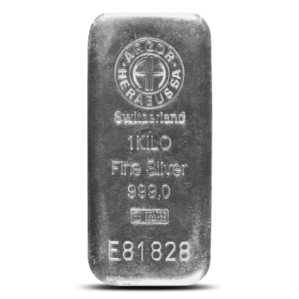 스위스 아르고 헤라우스 1kg 실버바 | VAT 면세 | 스위스 보관