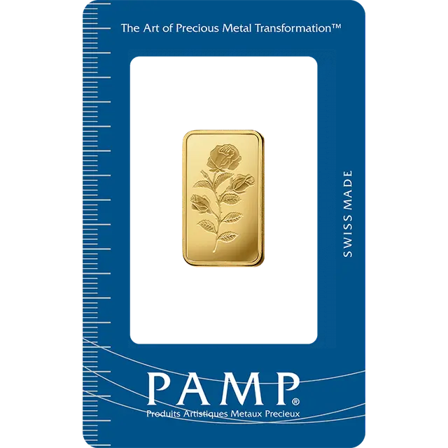 스위스 팜프 로즈 10g 골드바 | VAT 면세 | 스위스 보관