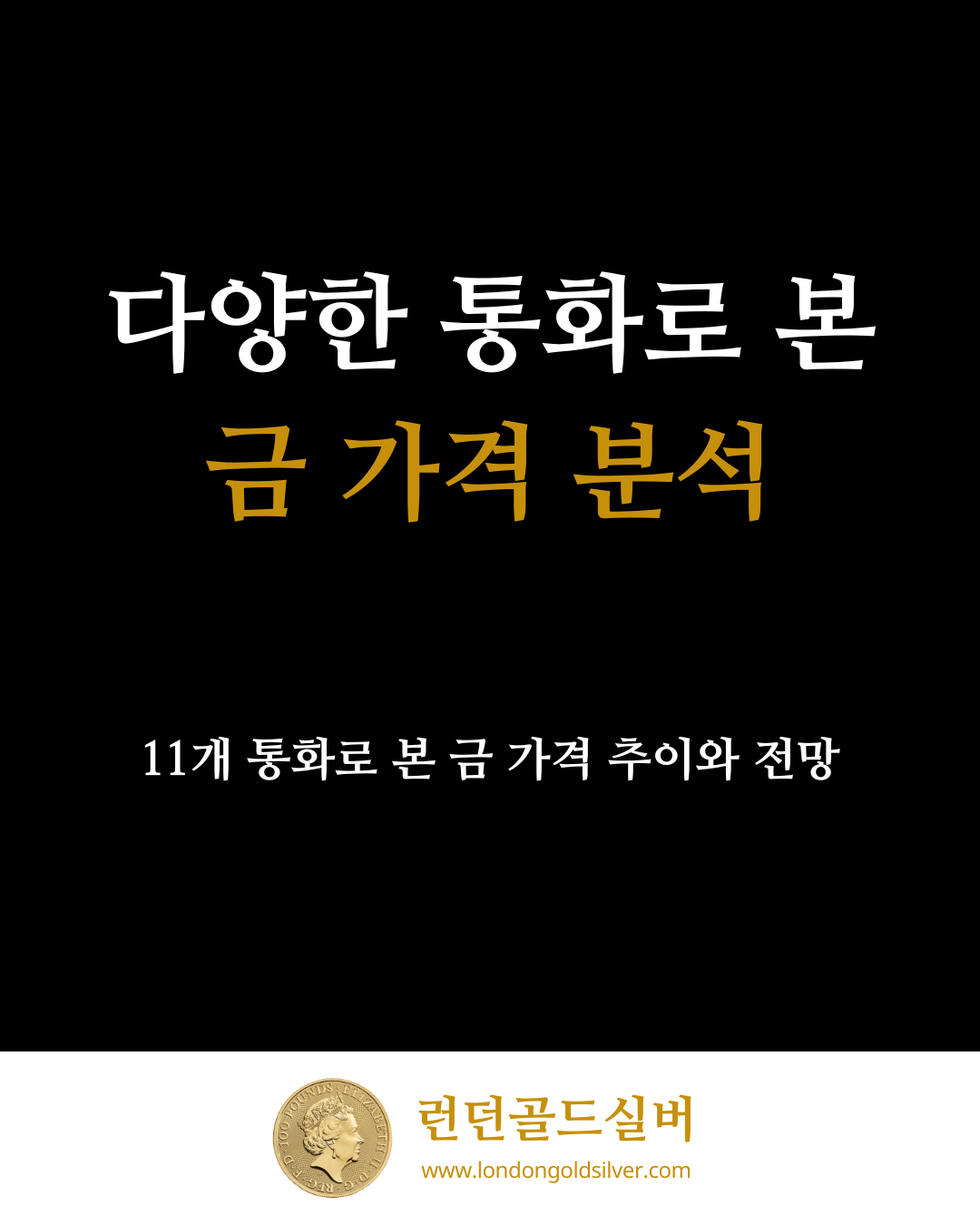 다양한 통화로 금 가격 분석