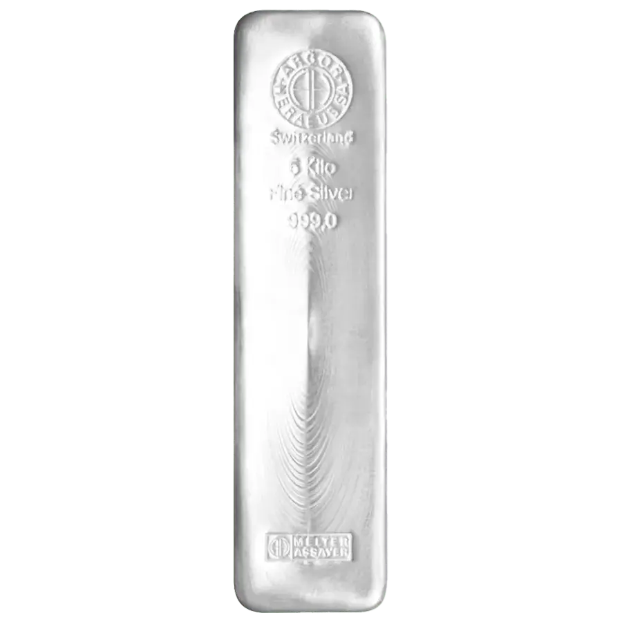 스위스 아르고 헤라우스 5kg 실버바 | VAT 면세 | 스위스 보관